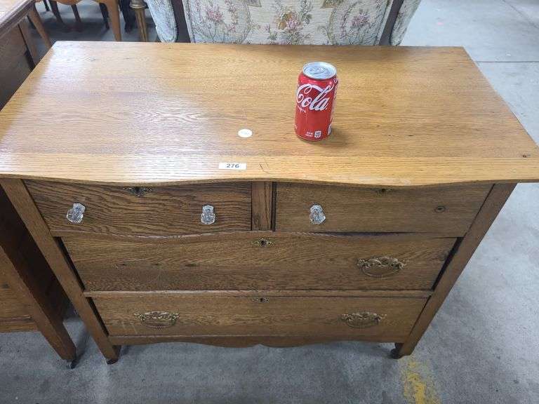 Victorian Oak Dresser, Missing Hardware Is In The Drawers Dixon's