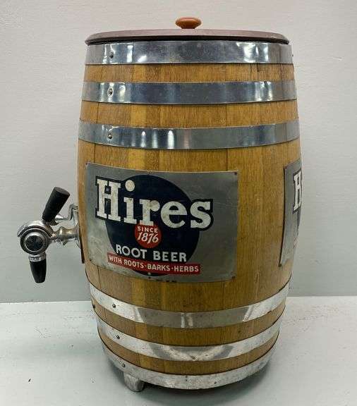 Vintage Hires Root Beer Barrel Dispenser Dixon's Auction at Crumpton