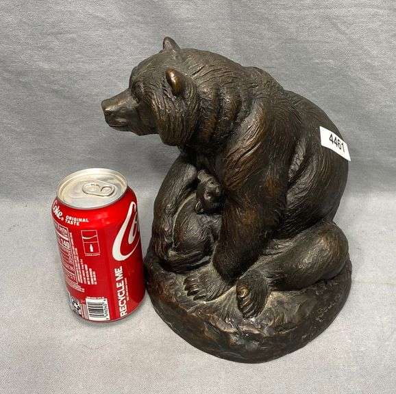 Joseph Boulton Bronze Bear Sculpture Dixon's Auction at Crumpton