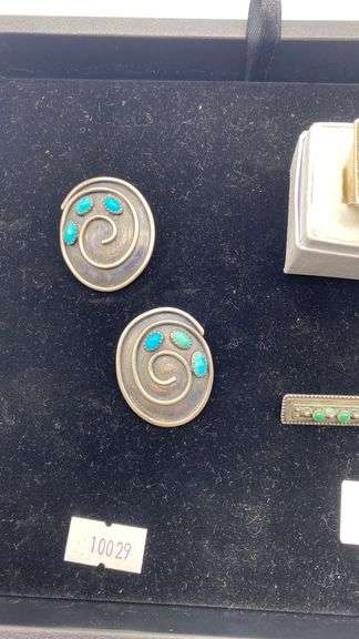 Sterling Silver & Turquoise Jewelry Lot