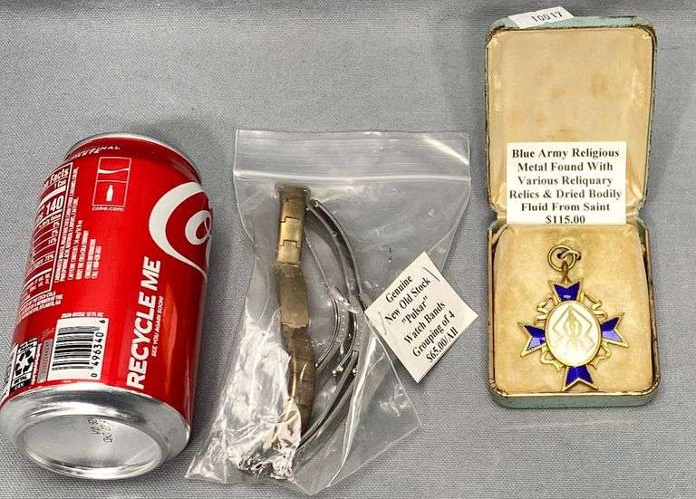 Religious Medal & Pulsar Watch Bands Dixon's Auction at Crumpton
