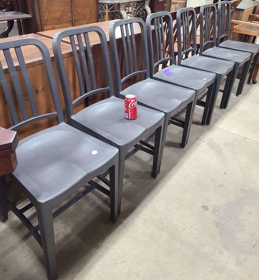 (7) Emeco Recycled Plastic Chairs Dixon's Auction at Crumpton