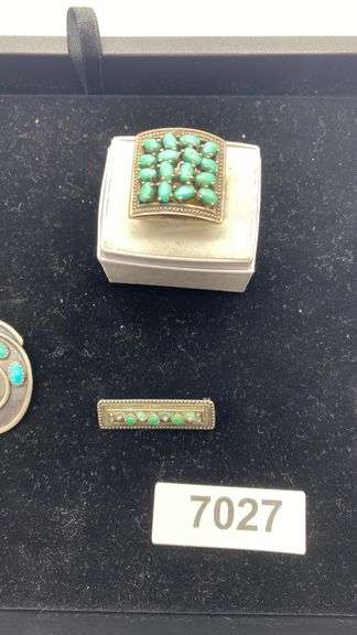 Sterling Silver & Turquoise Jewelry Lot