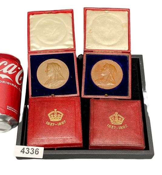 4 Queen Victoria Jubilee Bronze Medals Dixon's Auction at Crumpton
