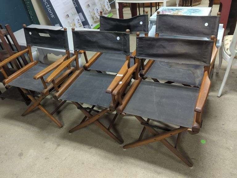 (5) Telescope Furniture Chairs, AsIs Dixon's Auction at Crumpton