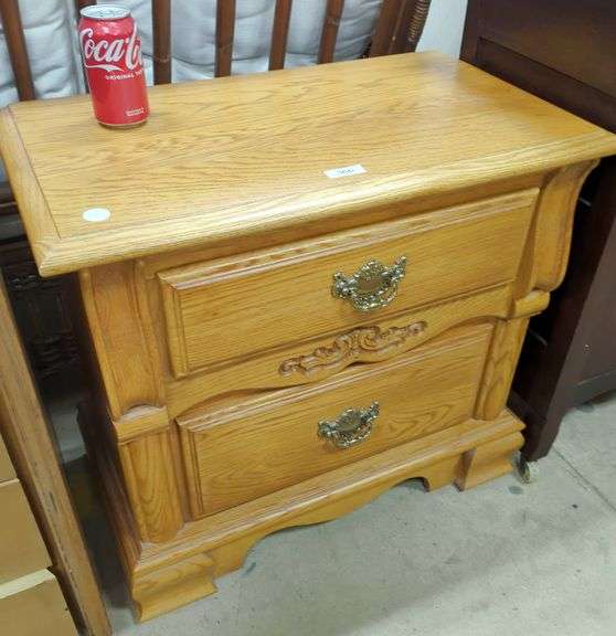 Modern Oak Nightstand Dixon's Auction at Crumpton