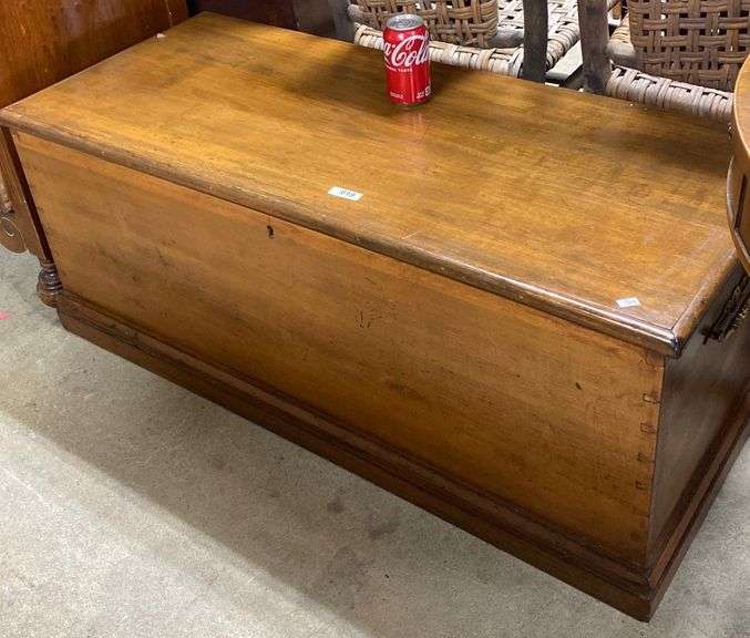 Antique Dovetailed Farmhouse Blanket Chest Dixon's Auction at Crumpton