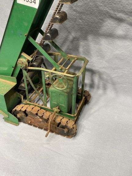 Modellini Pressed Steel Modellino Giocattolo TheBest Drive Chain - Doepke Barber Greene Caricatore A Benna Fisso In Acciaio Modello In Lamiera Stampata Vintage - Foto 9