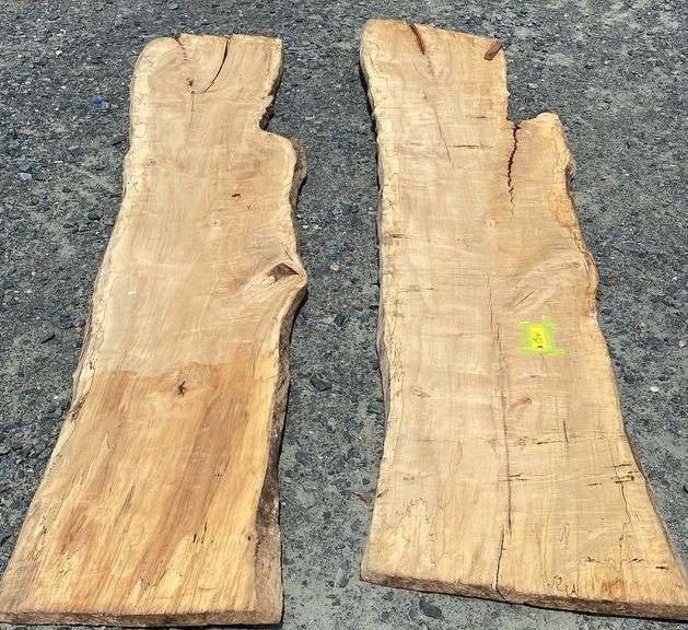 2 10Ft Live Edge Wood Slabs Dixon's Auction at Crumpton