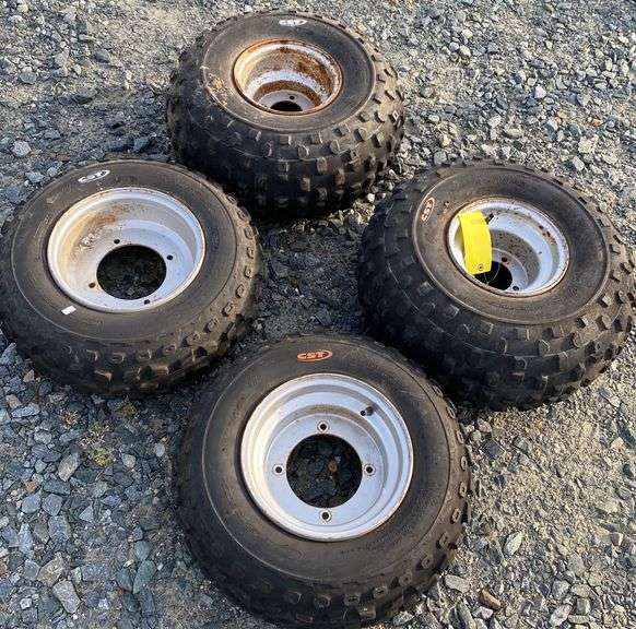 4 Atv Style Tires & Rims Dixon's Auction at Crumpton