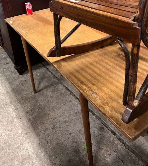 MCM Plywood Farmhouse Potting Table, Wear On Top Dixon's Auction at
