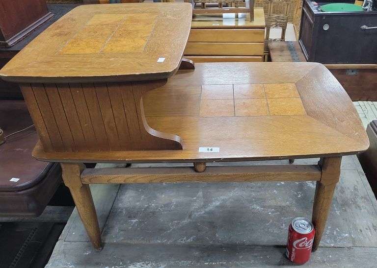 MCM Two Tier End Table Dixon's Auction at Crumpton