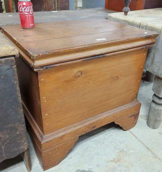 Antique Pine Ice Box Dixon's Auction at Crumpton
