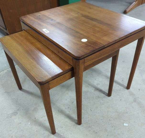 MCM Nesting Tables, Finish Wear Dixon's Auction at Crumpton