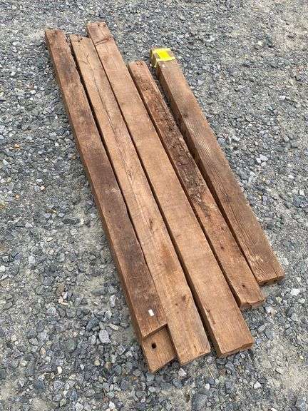 5Pcs Antique Architectural Salvage Lumber - Dixon's Auction at Crumpton