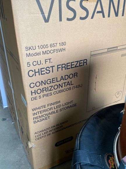 Vissani Model Mdcf5Wh 5 Cubic Foot Chest Freezer, New In Box. - Dixon's