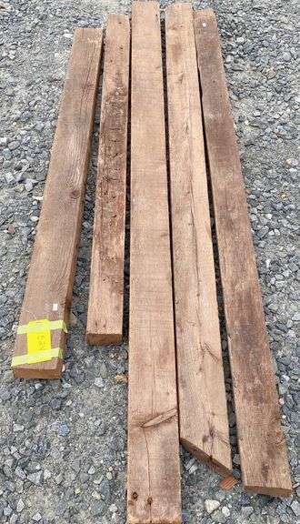 5Pcs Antique Architectural Salvage Lumber - Dixon's Auction at Crumpton