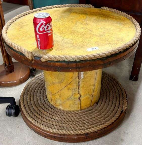 Nautical Depth Chart Themed Cocktail Table Dixon's Auction at Crumpton