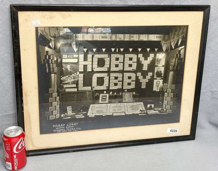 Vintage Hobby Lobby General Foods Photograph Dixon's Auction at Crumpton