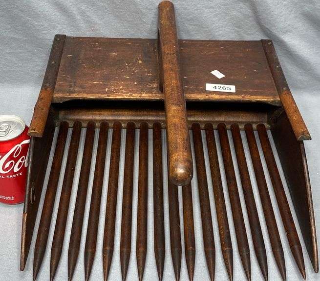 Antique Wooden Cranberry Scoop Dixon's Auction at Crumpton