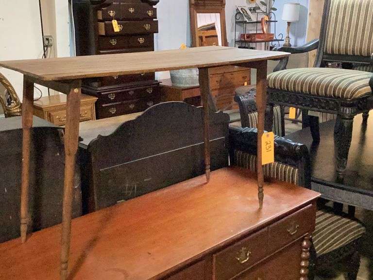 Antique fold up table Diamond G Auctioneers
