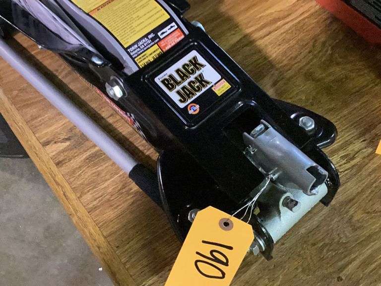 Black jack 2.5 ton floor jack Diamond G Auctioneers