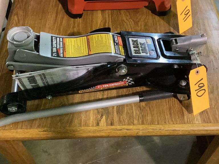 Black jack 2.5 ton floor jack Diamond G Auctioneers