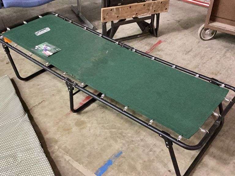 Coleman Cot with pad Diamond G Auctioneers