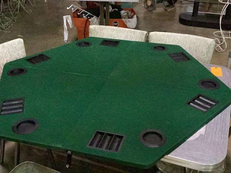 Folding Table top card table TOP ONLY Diamond G Auctioneers