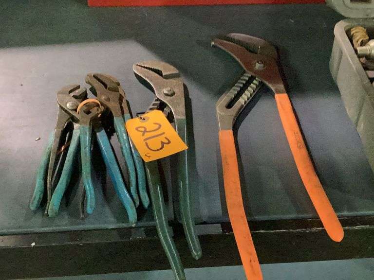 Lot of Channel Lock Pliers Diamond G Auctioneers