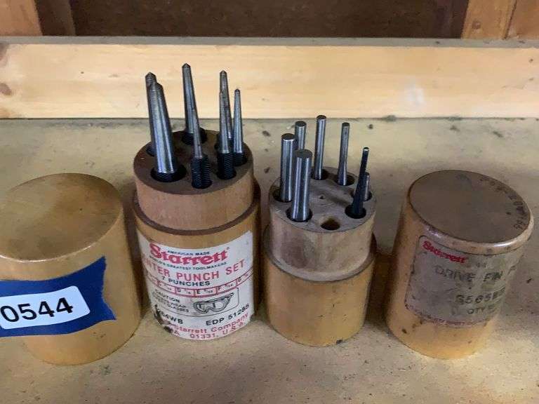 Starrett Center Punch & Drive Pin Punch Sets Delaware Auction Center