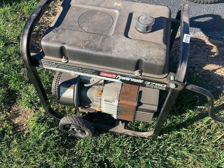 Coleman 3750 Watt Power Mate Genenator Delaware Auction Center