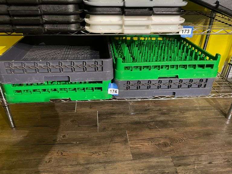 Assorted Glass Racks Delaware Auction Center