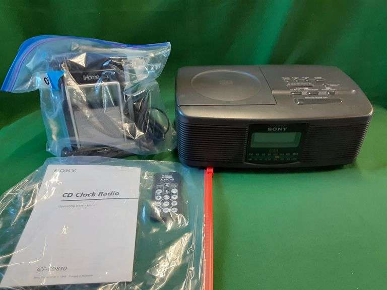 Sony Cd Clock Radio & iHome Delaware Auction Center