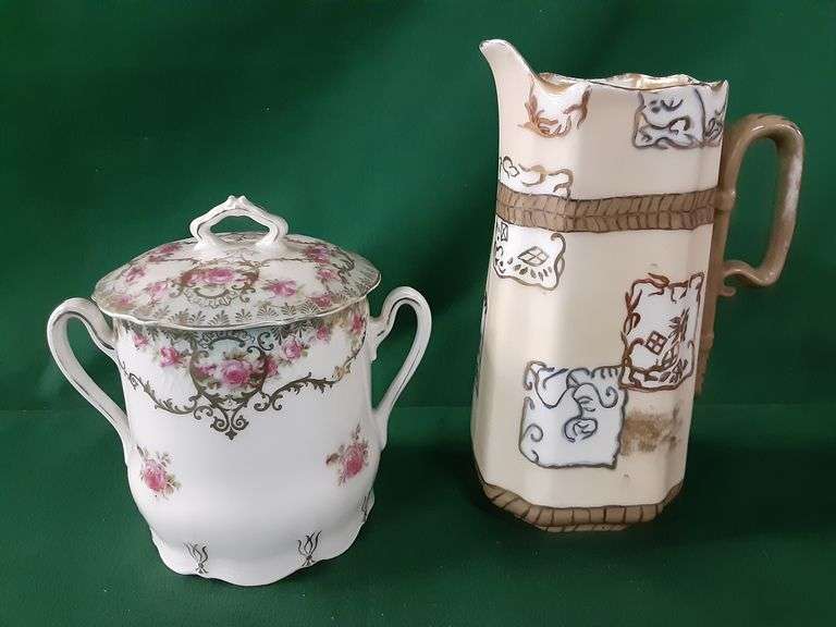 Small Decorative Pitcher, Porcelain ???? Delaware Auction Center