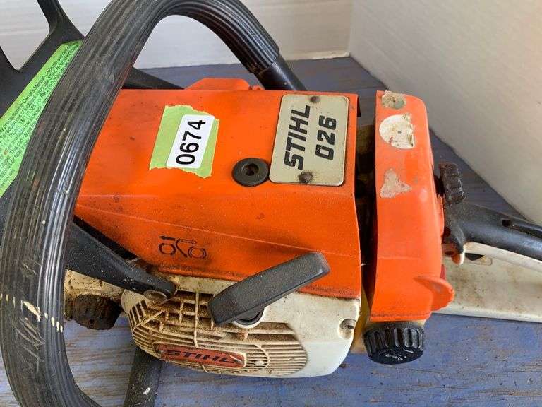 Stihl O26 Chainsaw (Untested) Delaware Auction Center