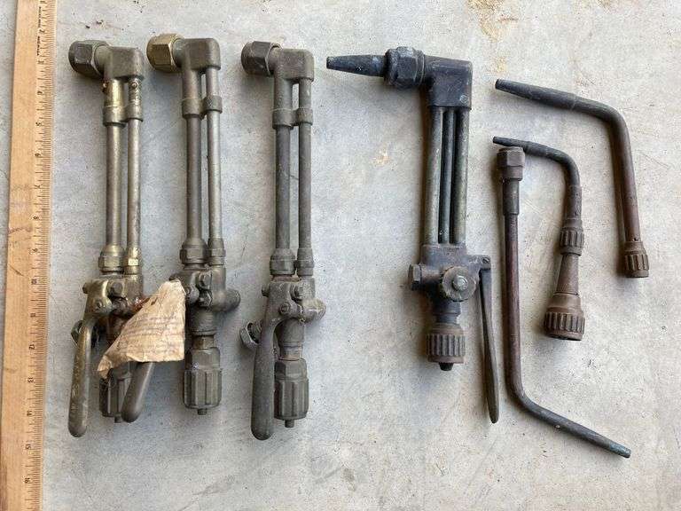 (5) Weldmaster Torch Handles, (3) Tips & (4) Torch Heads Delaware