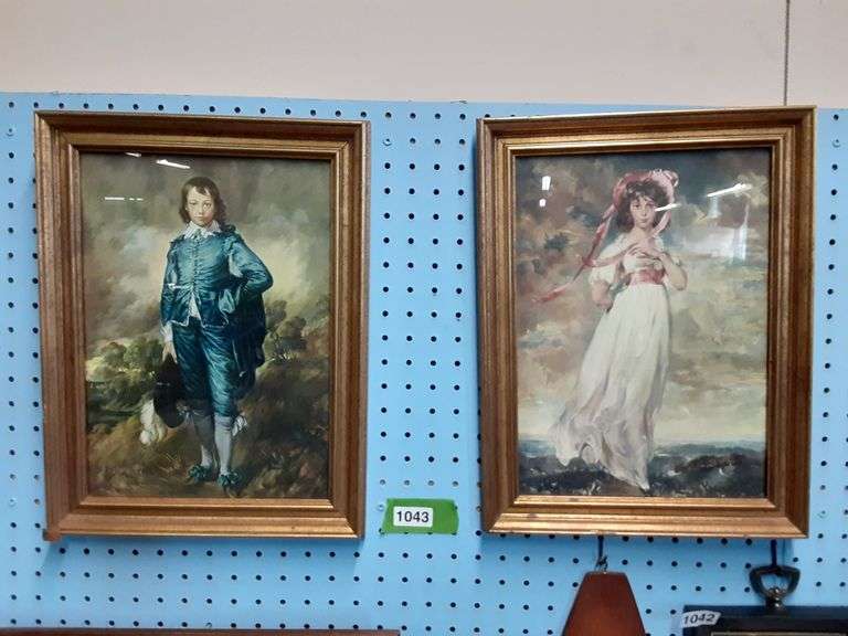 Blue Boy & Pink Girl Prints Delaware Auction Center