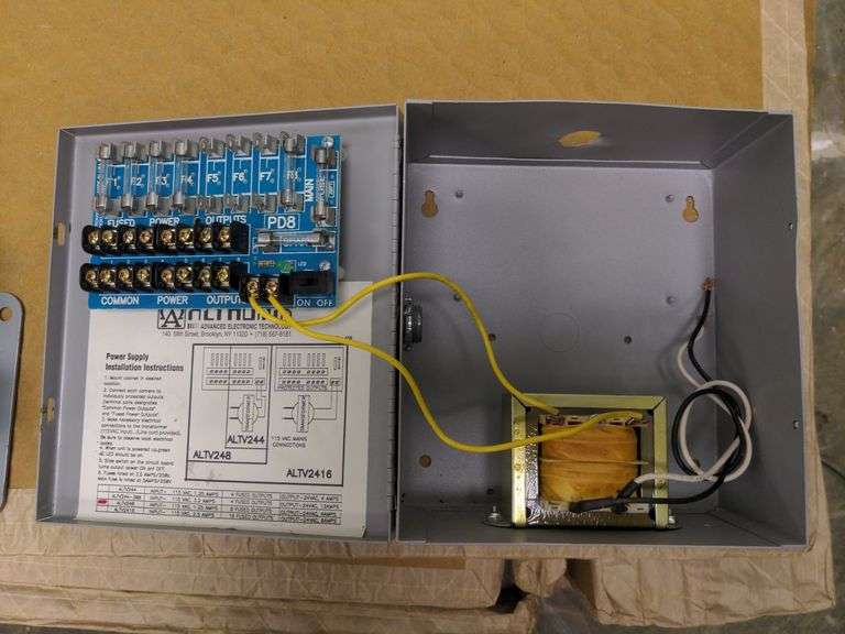 MSA Control Module, Altronix Power Supply, and Electrical Box