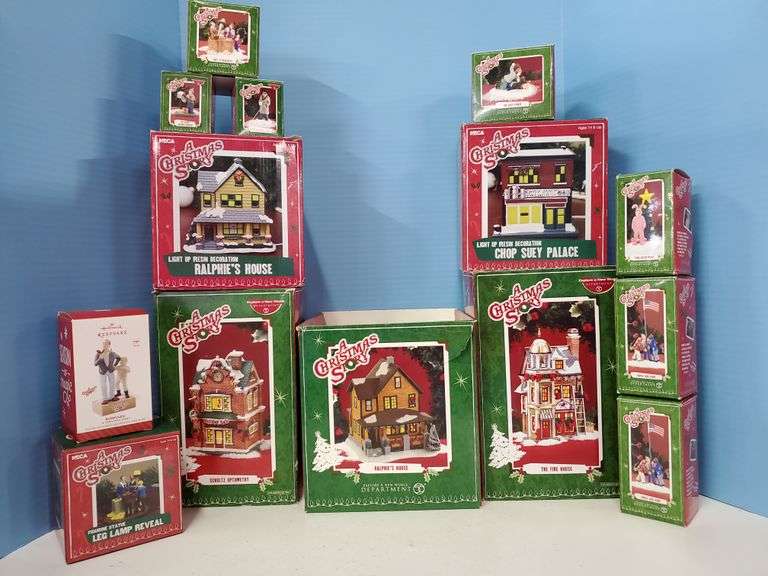 Assorted Dept. 56 A Christmas Story Village Items Delaware Auction Center