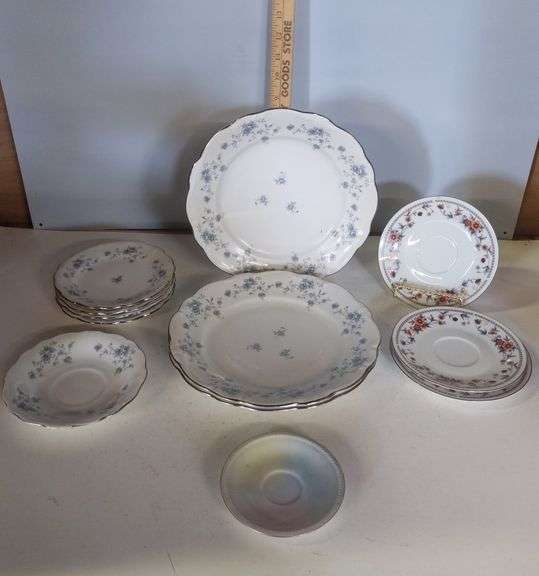 Assorted Plates and Saucers Delaware Auction Center
