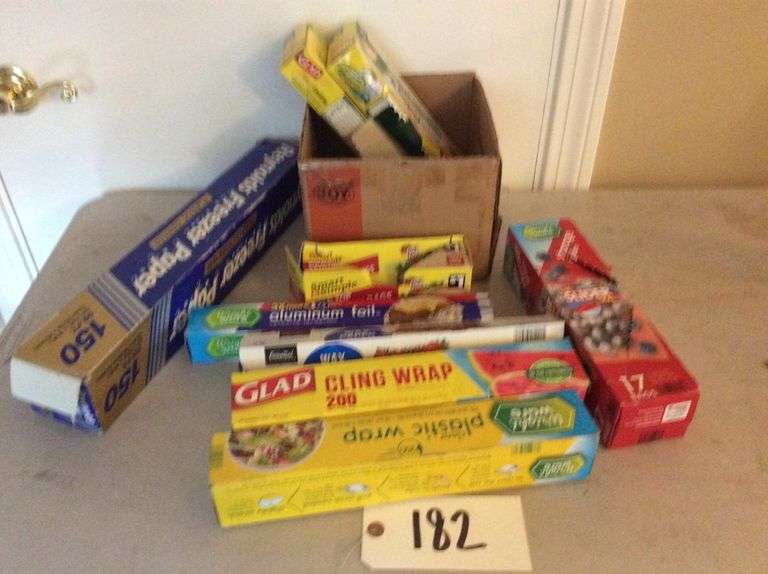 Plastic Wrap, Freezer Paper, Foil, Etc. Duck Soup Auctions
