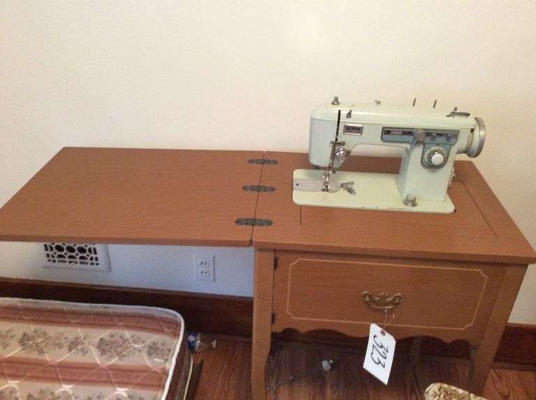Brother Sewing Machine, Sewing Chair with Contents. (Click for more photos) Duck Soup