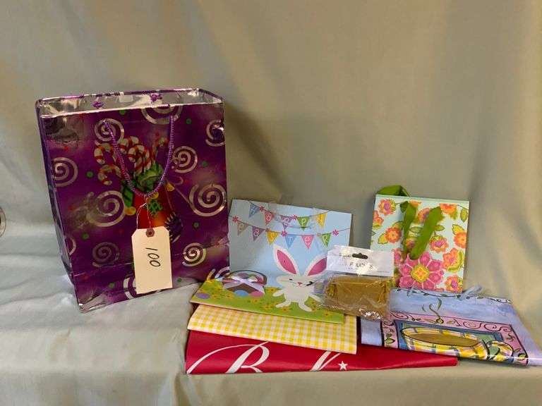 Assorted Gift Bags and Tissue Paper • 1st Floor Duck Soup Auctions