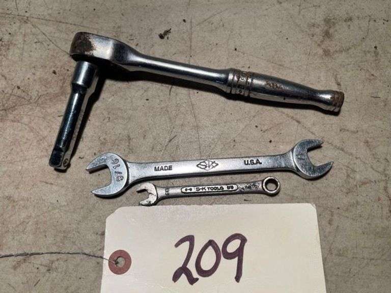 Snap on and sk ratchet, wrenches • Garage Duck Soup Auctions