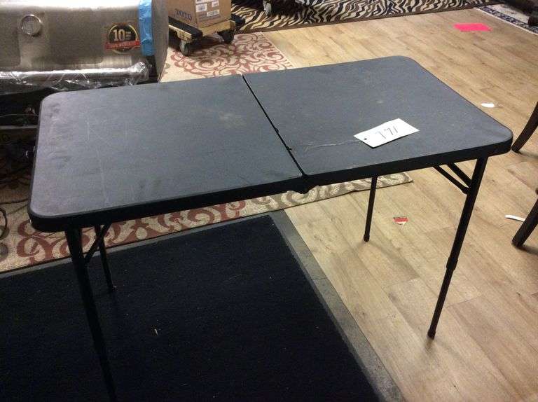 40” Folding Table. (Click for more photos) Duck Soup Auctions