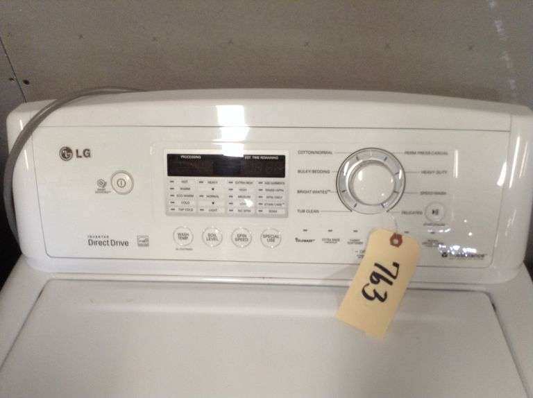 LG Washer (Click for more photos). Spin cycle doesn’t drain completely