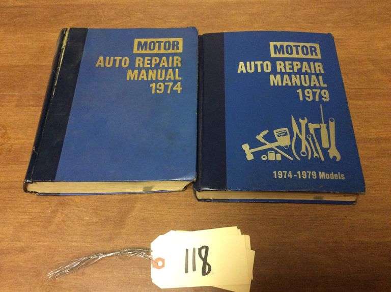 1974 and 1979 Motor Auto Repair Manuals Duck Soup Auctions