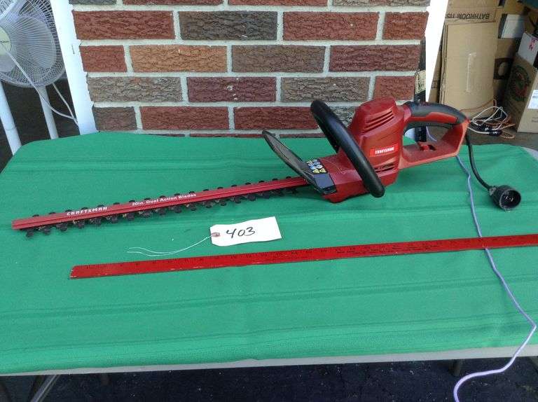 Craftsman Electric 20” Hedge Trimmers. Work Duck Soup Auctions