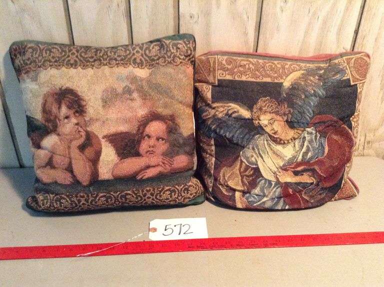 Angel Throw Pillows Duck Soup Auctions